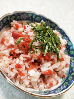 シメに!梅チャーハン-レシピのメイン写真