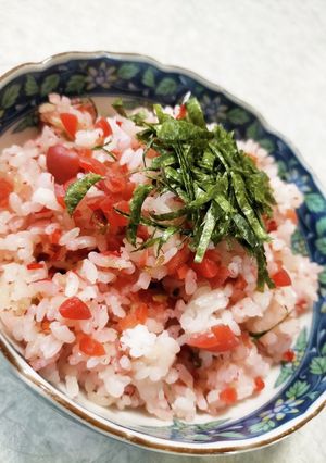 シメに！梅チャーハン-レシピのメイン写真