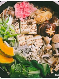 秋の味 きのこのすき焼き鍋-レシピのメイン写真