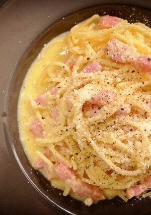 プロ直伝！茹でないレンチンカルボナーラ-レシピのメイン写真