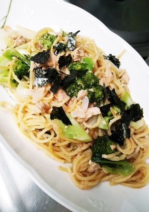 簡単パスタ♪ブロッコリーとツナの和風味-レシピのメイン写真