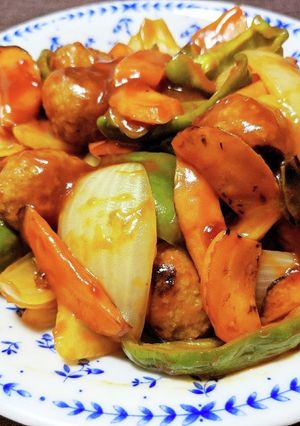 肉団子の酢豚風-レシピのメイン写真