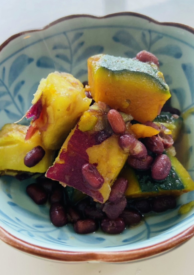 小豆とかぼちゃとさつまいもの旨煮おやつ？-レシピのメイン写真