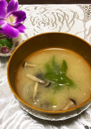 ピーマンのお味噌汁-レシピのメイン写真