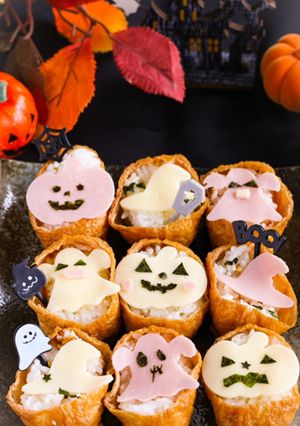 すしのこで簡単!ハロウィンいなり寿司-レシピのメイン写真