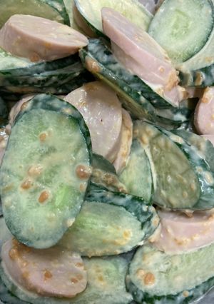 簡単♪キュウリと魚ニソの味噌マヨ和え-レシピのメイン写真
