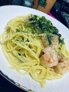 エビとほうれん草のクリームパスタ-レシピのメイン写真
