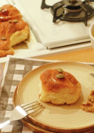 秋の味覚♪かぼちゃのシナモンロール-レシピのメイン写真