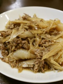 牛小間としらたきとゴボウのさっと煮-レシピのメイン写真