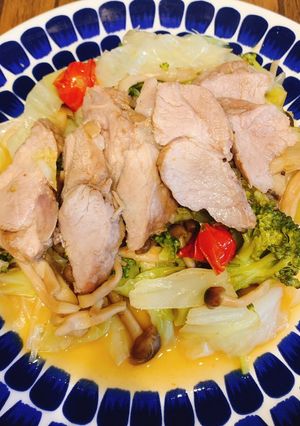 丸ごと豚肩ロースとキノコ＆野菜の無水蒸し-レシピのメイン写真