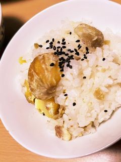 蒸し栗で栗ご飯-レシピのメイン写真