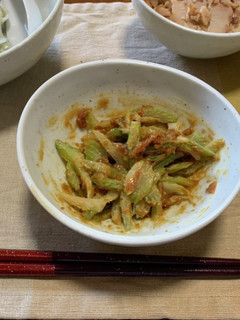 セロリのピーナツバター和え-レシピのメイン写真