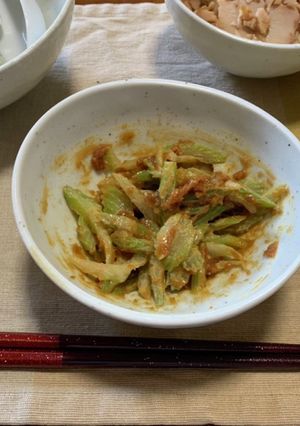 セロリのピーナツバター和え-レシピのメイン写真