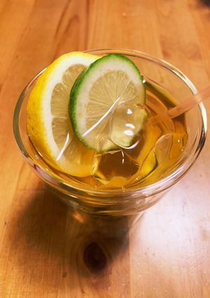 Wレモンのアイス烏龍茶（鴛鴦凍檸茶）-レシピのメイン写真