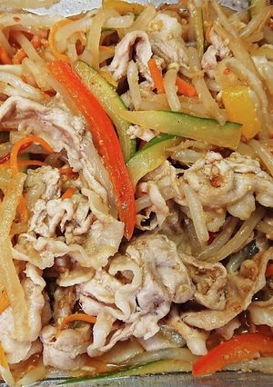 レンジで豚もやし～木っ端野菜mix～-レシピのメイン写真