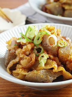 ☆簡単☆豚バラこんにゃくの味噌炒め-レシピのメイン写真