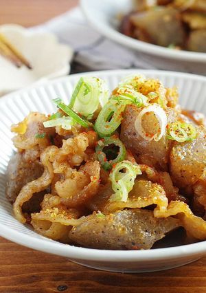 ☆簡単☆豚バラこんにゃくの味噌炒め-レシピのメイン写真