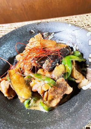 簡単ナスとピーマンの豚肉味噌炒め-レシピのメイン写真