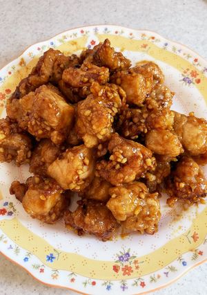 給食人気メニュー♡若鶏のアーモンドからめ-レシピのメイン写真