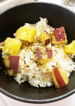 さつまいもご飯　わさびふりかけ-レシピのメイン写真