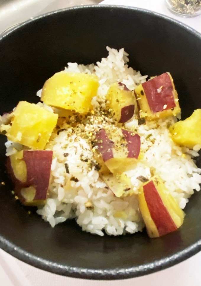 さつまいもご飯　わさびふりかけ-レシピのメイン写真