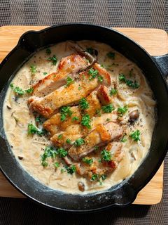 パリパリチキンのクリーム煮-レシピのメイン写真
