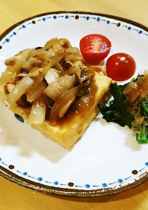 簡単！野菜が摂れる豆腐ステーキ-レシピのメイン写真