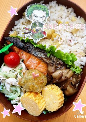 ゾロ　ワンピース　キャラ弁オブアート-レシピのメイン写真