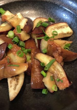 レンジで簡単　なすの梅ダレ和え-レシピのメイン写真