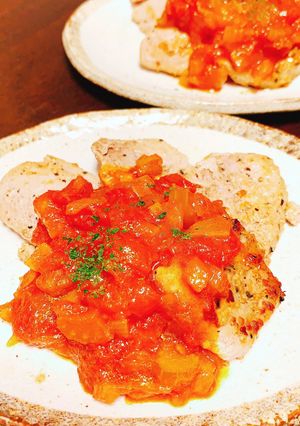 豚ヒレ肉の濃厚トマトソースかけ-レシピのメイン写真