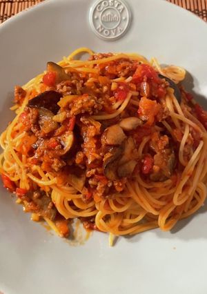 元気の出るトマトソースパスタ-レシピのメイン写真