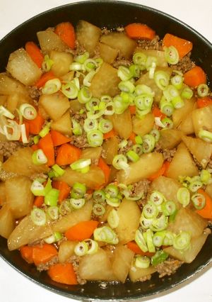 大根ひき肉の煮物♪簡単胃腹部の膨満感痛み-レシピのメイン写真