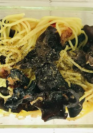 パパっと木耳ペペロンチーノ-レシピのメイン写真