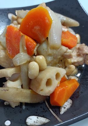 鶏と大豆の煮物-レシピのメイン写真