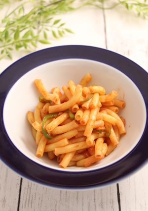 レンジで簡単！お弁当マカロニナポリタン-レシピのメイン写真