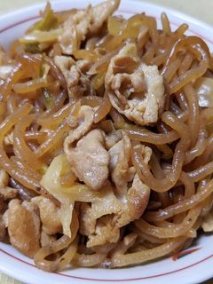 糸こんにゃくと豚バラ肉の炒め煮-レシピのメイン写真