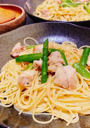 鶏とアスパラのバター醤油ガーリックパスタ-レシピのメイン写真
