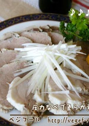 圧力なべで、柔らか煮豚-レシピのメイン写真