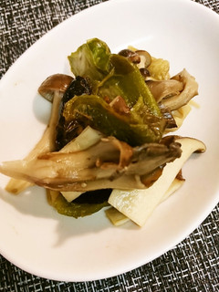 万願寺甘とうと焼き茄子の辛子ポン酢-レシピのメイン写真