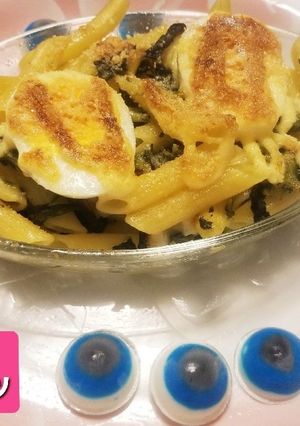 ほうれん草竹輪&ゆで卵マヨチーズグラタン-レシピのメイン写真