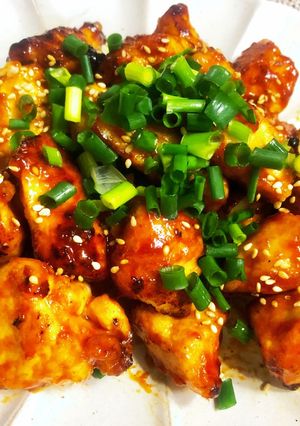簡単!鶏むねで揚げないヤンニョムチキン-レシピのメイン写真