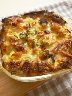 簡単食パンキッシュ ハニーおさつ-レシピのメイン写真