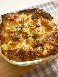 簡単食パンキッシュ ハニーおさつ-レシピのメイン写真