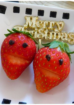 クリスマス☆苺のデコレーションアレンジ①-レシピのメイン写真
