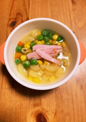 マカロニスープ（火腿通粉）-レシピのメイン写真