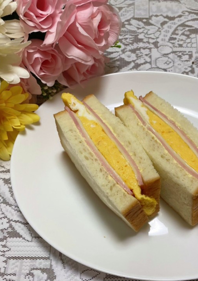 簡単！我が家の卵焼きサンド-レシピのメイン写真