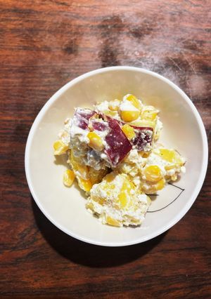 ゴロゴロ根菜のチーマヨサラダ-レシピのメイン写真