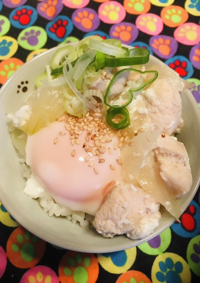 白い親子丼●とりむねたまねぎ半熟卵-レシピのメイン写真
