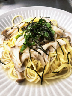 出汁香る きのこたっぷり和風スープパスタ-レシピのメイン写真
