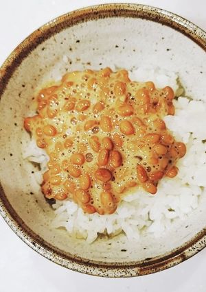 簡単ちょい足し我が家の納豆ご飯！-レシピのメイン写真